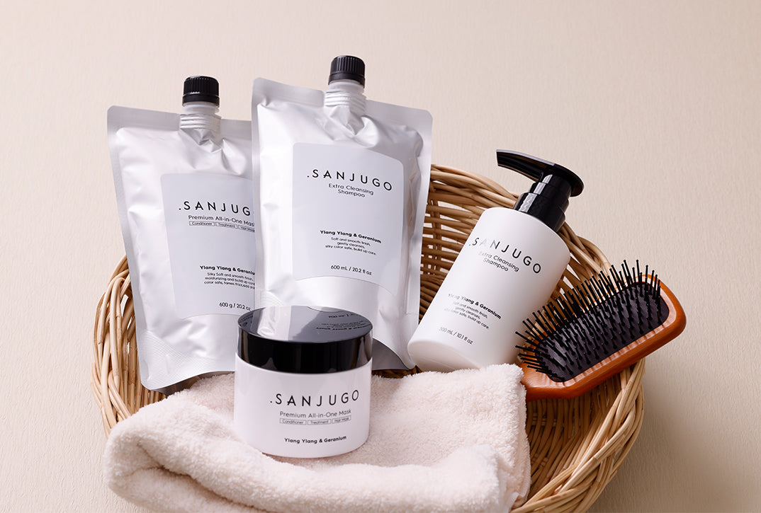 SANJUGOシャンプー＆ヘアマスク 詰替 600g 最高品質の本格ヘアケアを、続けやすい価格で。 – 【.SANJUGO